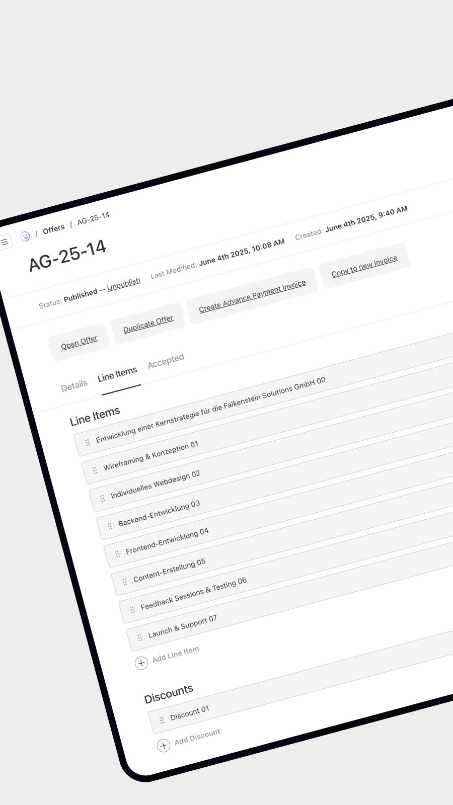 Payload Backend Mockup