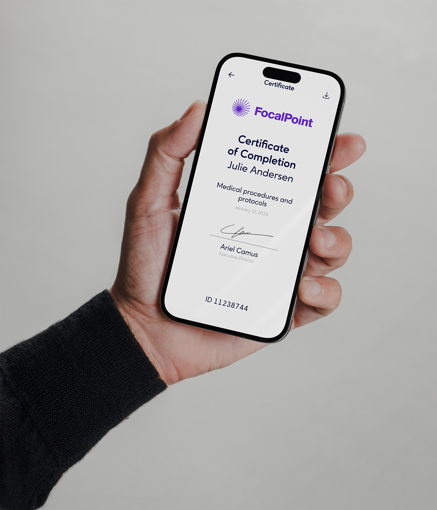Mockup Ureka App Zertifikat
