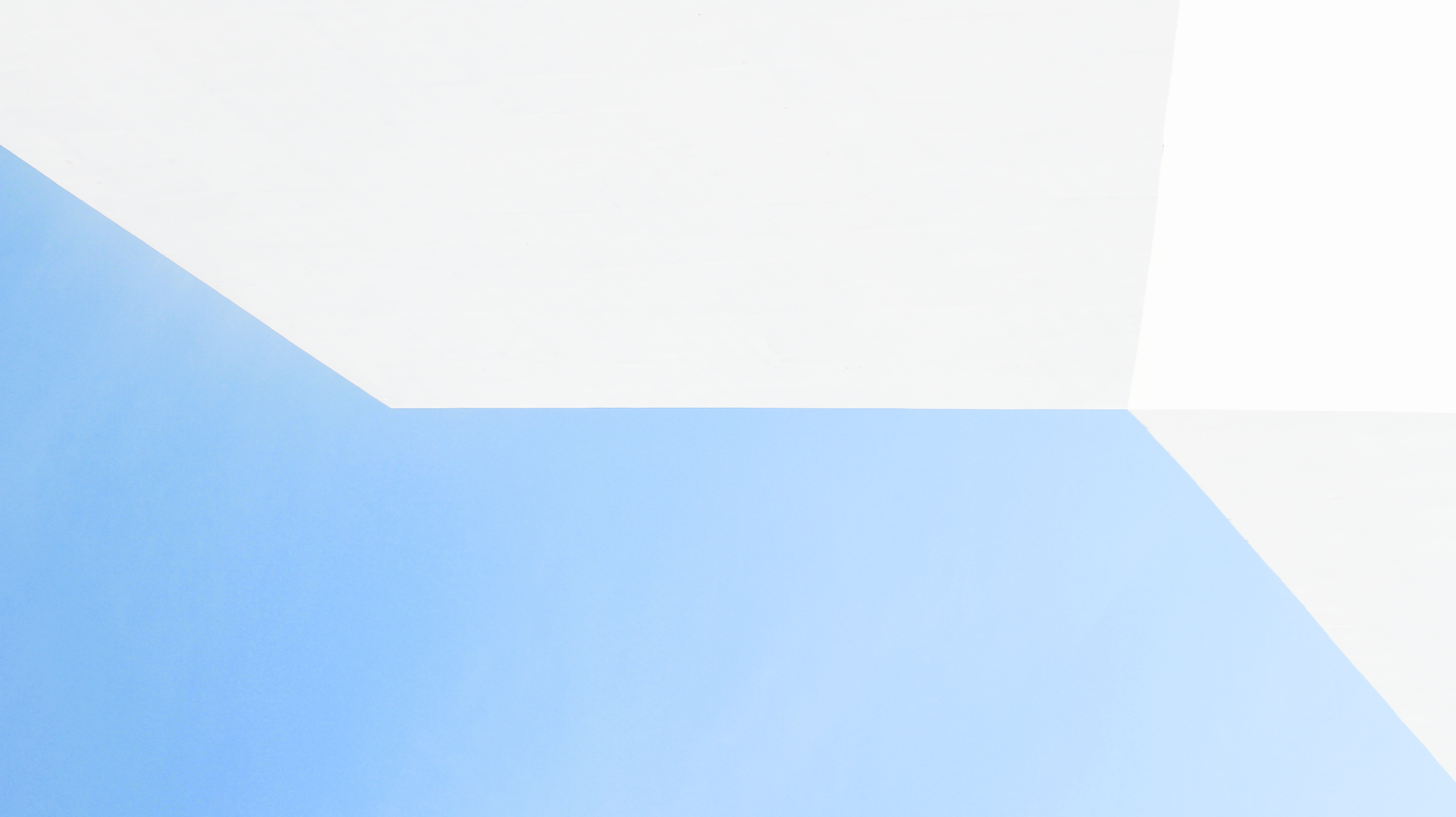 A minimal picture with light blue and grey color geometric fields showcasing the brand color of WIB Wendt Bauingenieure