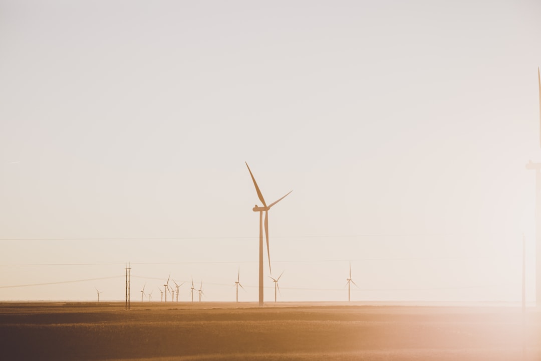 Unsplash image for wind farm sunrise